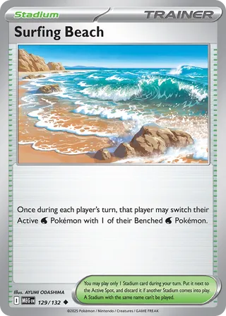 Surfing Beach 129/188 from Mega Evolution