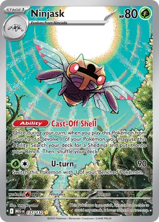 Ninjask 137/188 from Mega Evolution