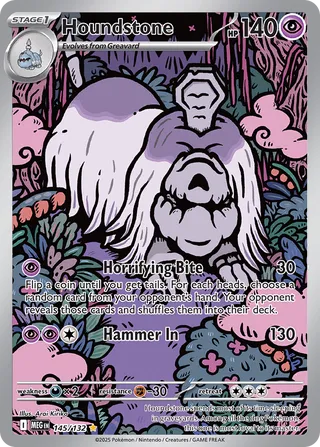 Houndstone 145/188 from Mega Evolution