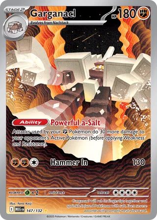 Garganacl 147/188 from Mega Evolution