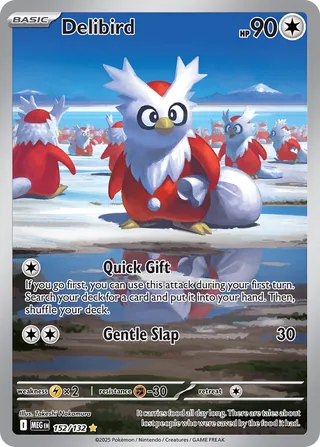 Delibird 152/188 from Mega Evolution