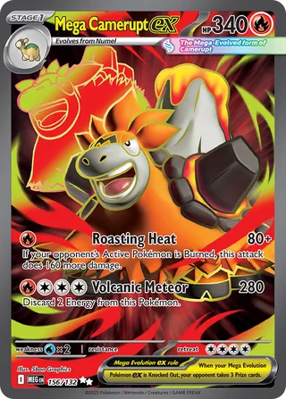 Mega Camerupt ex 156/188 from Mega Evolution