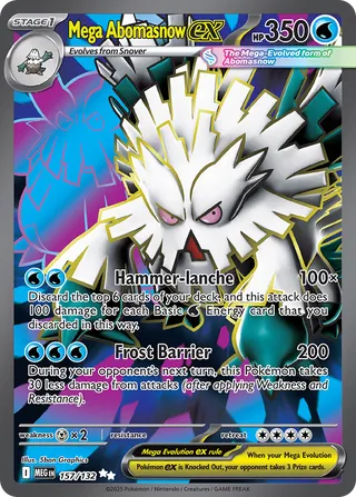 Mega Abomasnow ex 157/188 from Mega Evolution