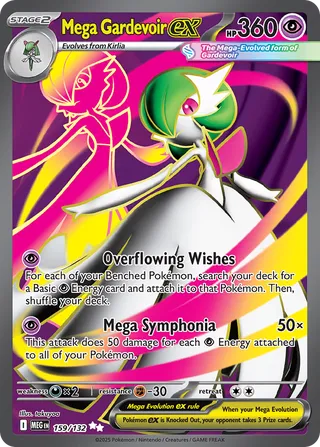 Mega Gardevoir ex 159/188 from Mega Evolution