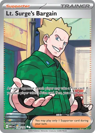 Lt. Surge's Bargain 170/188 from Mega Evolution