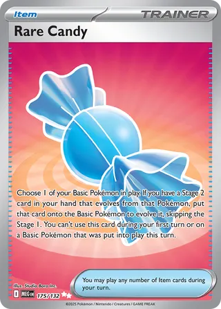 Rare Candy 175/188 from Mega Evolution
