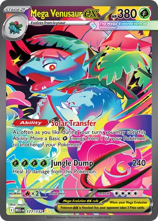 Mega Venusaur ex 177/188 from Mega Evolution