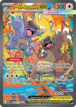 Mega Kangaskhan ex 182/188 from Mega Evolution