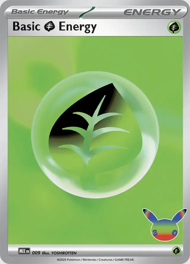Basic Grass Energy 9/16 from Mega Evolution Energies