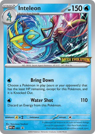 Inteleon 2/70 from Mega Evolution Promos