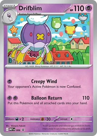 Drifblim 6/70 from Mega Evolution Promos