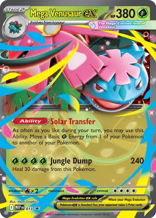 Mega Venusaur ex 13/70 from Mega Evolution Promos