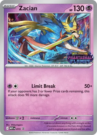 Zacian 15/70 from Mega Evolution Promos