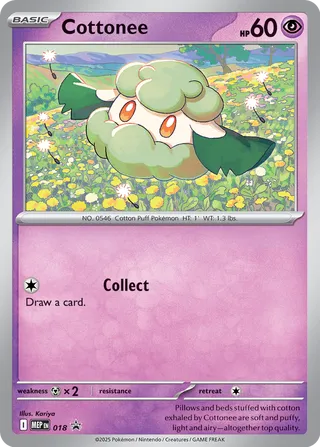 Cottonee 18/70 from Mega Evolution Promos