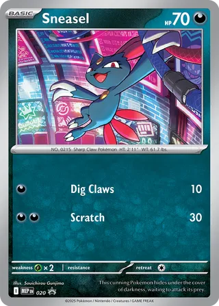 Sneasel 20/70 from Mega Evolution Promos