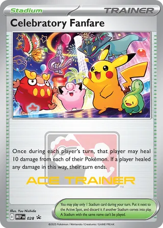 Celebratory Fanfare 28/70 from Mega Evolution Promos