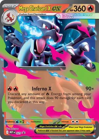 Mega Charizard X ex 29/70 from Mega Evolution Promos