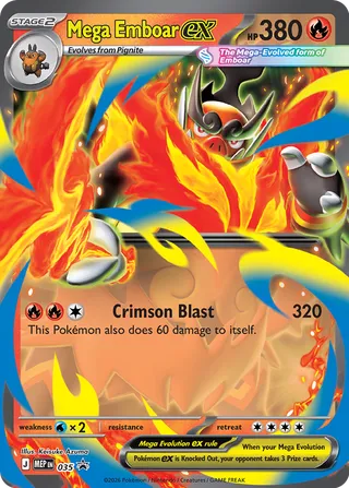 Mega Emboar ex 35/70 from Mega Evolution Promos
