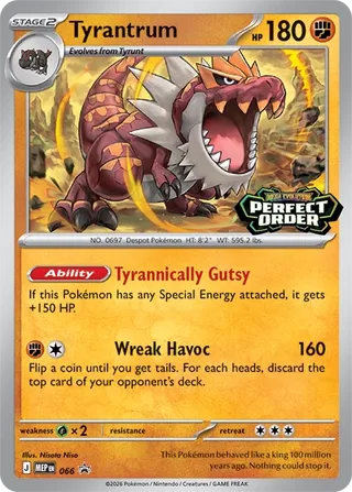 Tyrantrum 66/70 from Mega Evolution Promos