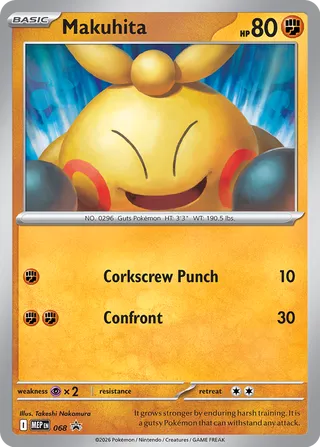 Makuhita 68/70 from Mega Evolution Promos