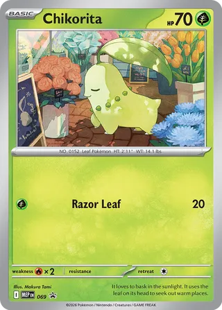 Chikorita 69/70 from Mega Evolution Promos