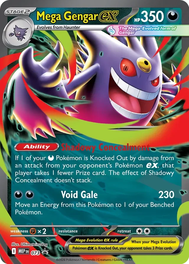 Mega Gengar ex 73/112 from Mega Evolution Promos