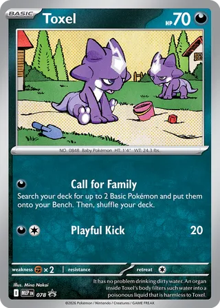 Toxel 78/70 from Mega Evolution Promos
