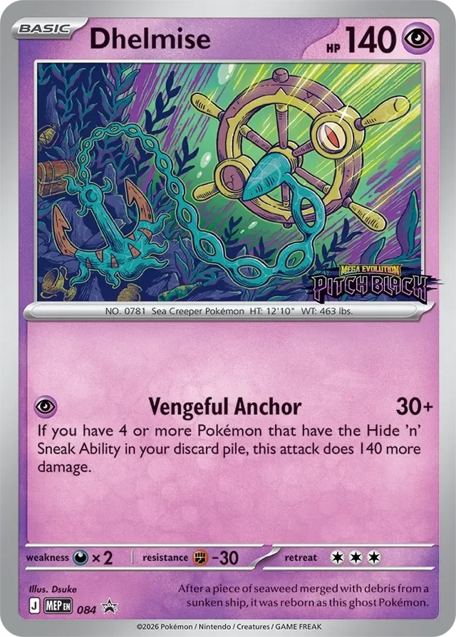 Dhelmise 84/112 from Mega Evolution Promos
