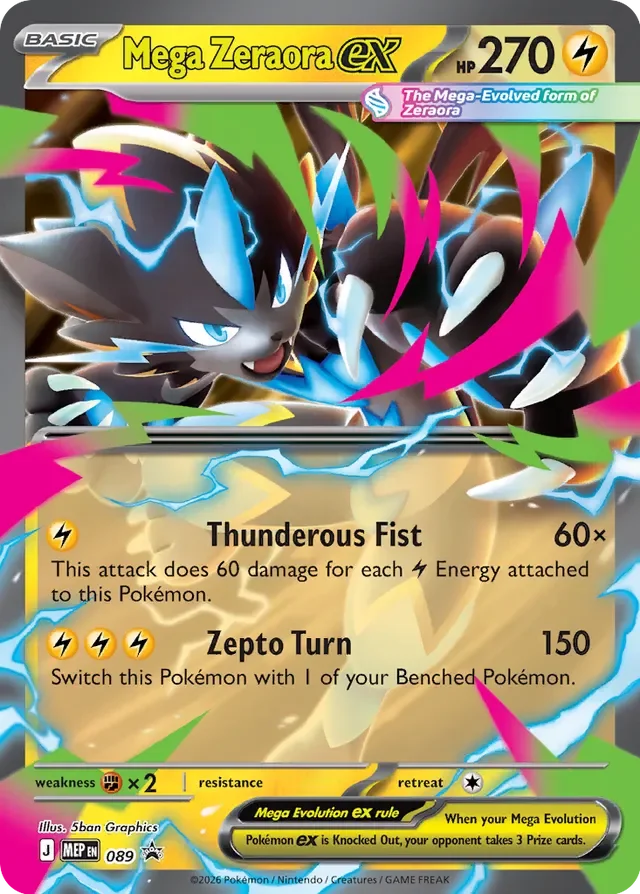 Mega Zeraora ex 89/112 from Mega Evolution Promos