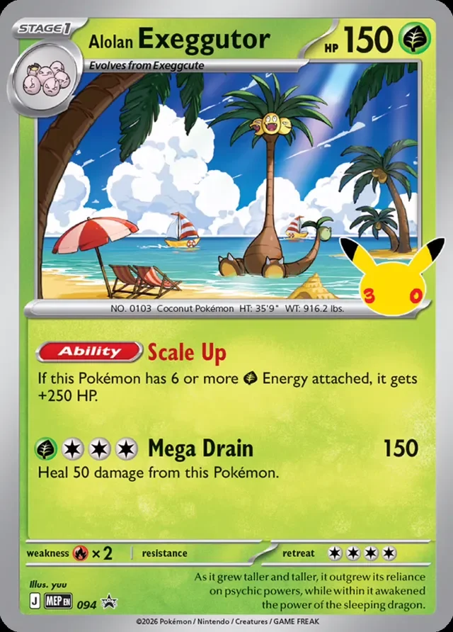 Alolan Exeggutor 94/112 from Mega Evolution Promos