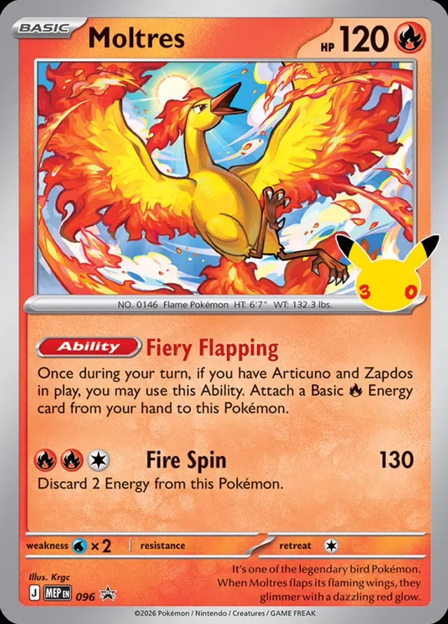 Moltres 96/112 from Mega Evolution Promos