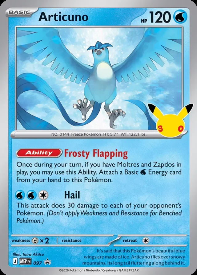 Articuno 97/112 from Mega Evolution Promos