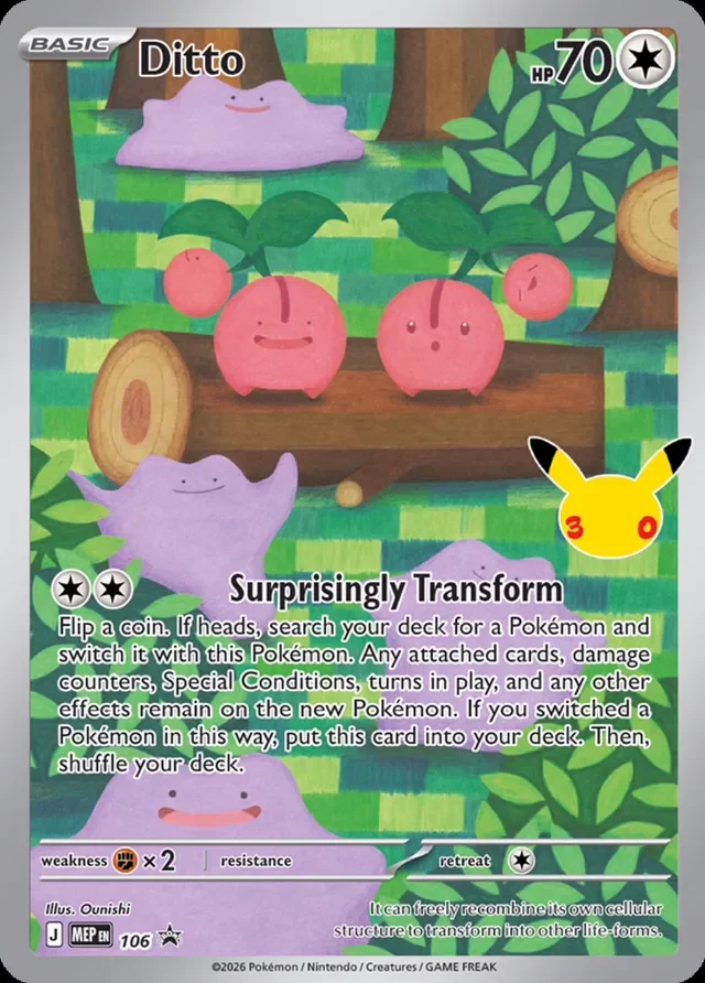 Ditto 106/112 from Mega Evolution Promos