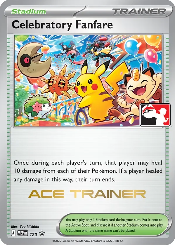 Celebratory Fanfare 120/112 from Mega Evolution Promos