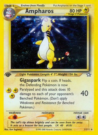 Ampharos 1/111 from Neo Genesis