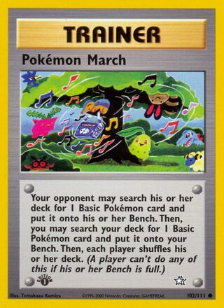 Pokémon March 102/111 from Neo Genesis