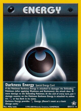 Darkness Energy 104/111 from Neo Genesis