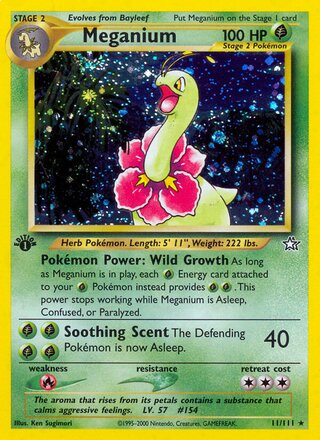 Meganium 11/111 from Neo Genesis