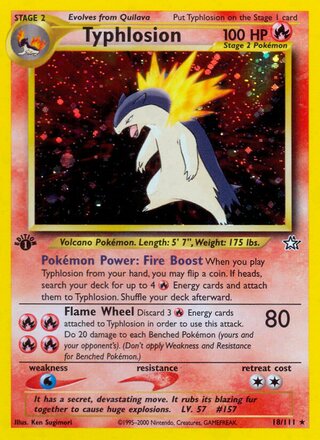 Typhlosion 18/111 from Neo Genesis