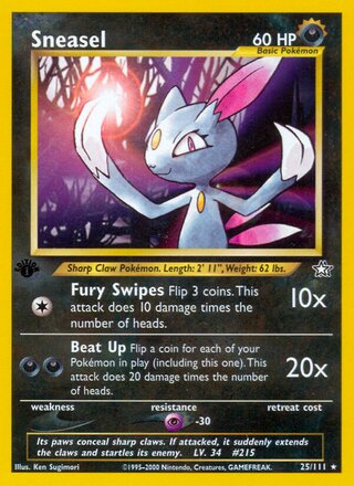 Sneasel 25/111 from Neo Genesis