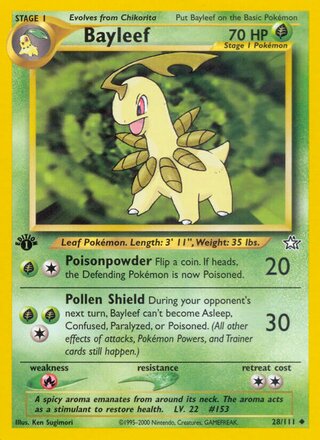 Bayleef 28/111 from Neo Genesis