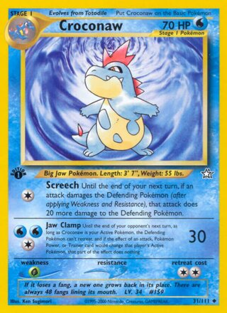 Croconaw 31/111 from Neo Genesis