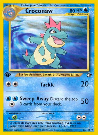 Croconaw 32/111 from Neo Genesis