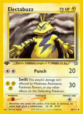 Electabuzz 33/111 from Neo Genesis
