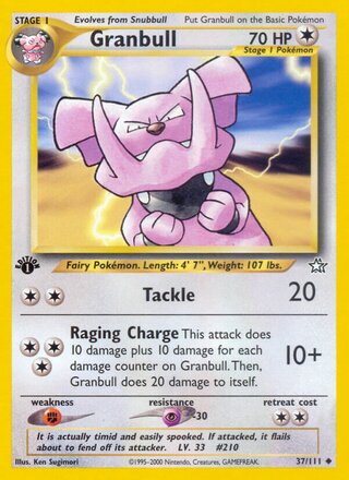 Granbull 37/111 from Neo Genesis