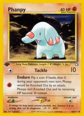 Phanpy 43/111 from Neo Genesis