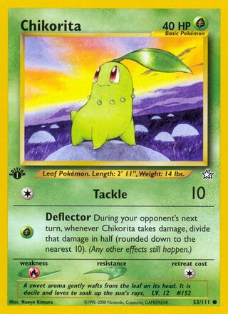 Chikorita 53/111 from Neo Genesis