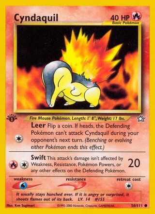 Cyndaquil 56/111 from Neo Genesis