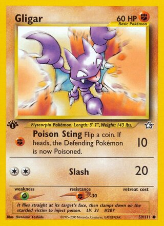 Gligar 59/111 from Neo Genesis