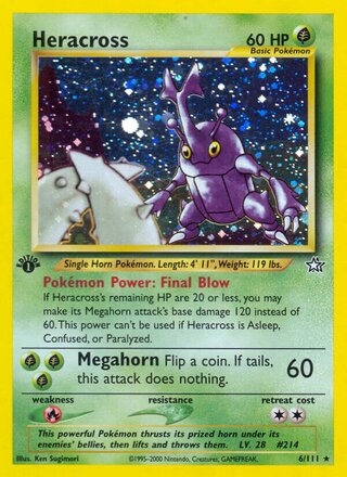 Heracross 6/111 from Neo Genesis